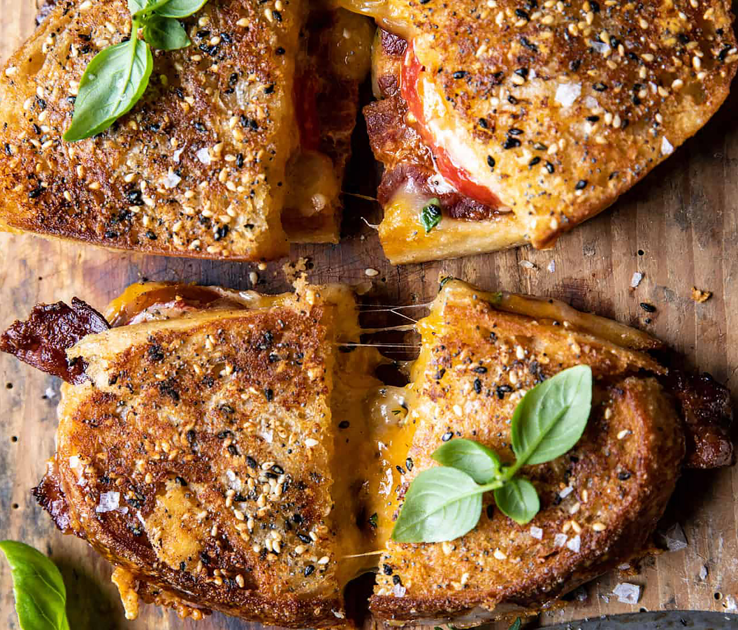Scott Woolleys Bacon Cheddar Tomato Cilled Cheese